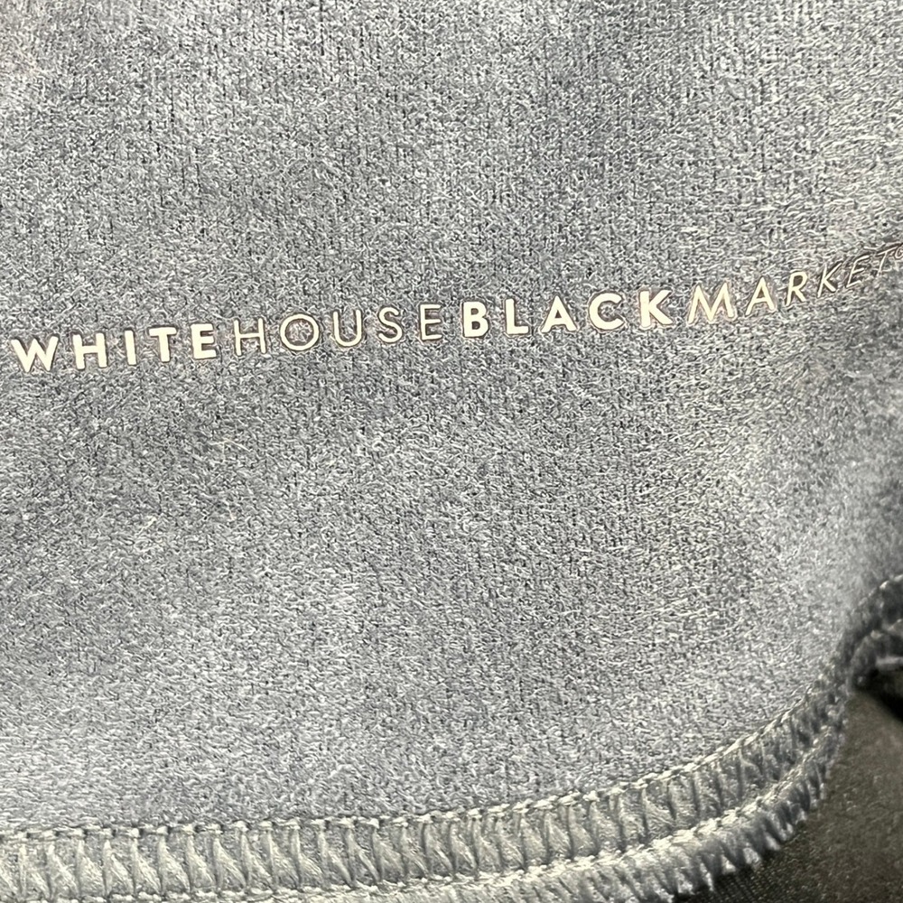 White House Black‎ Market Runway Legging Womens 14L Faux Suede Stretch Work Wear - Picture 2 of 11